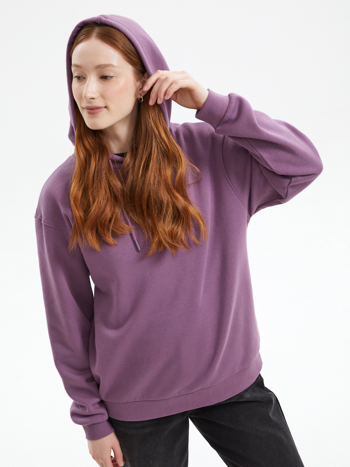 Трикотажный худи с капюшоном