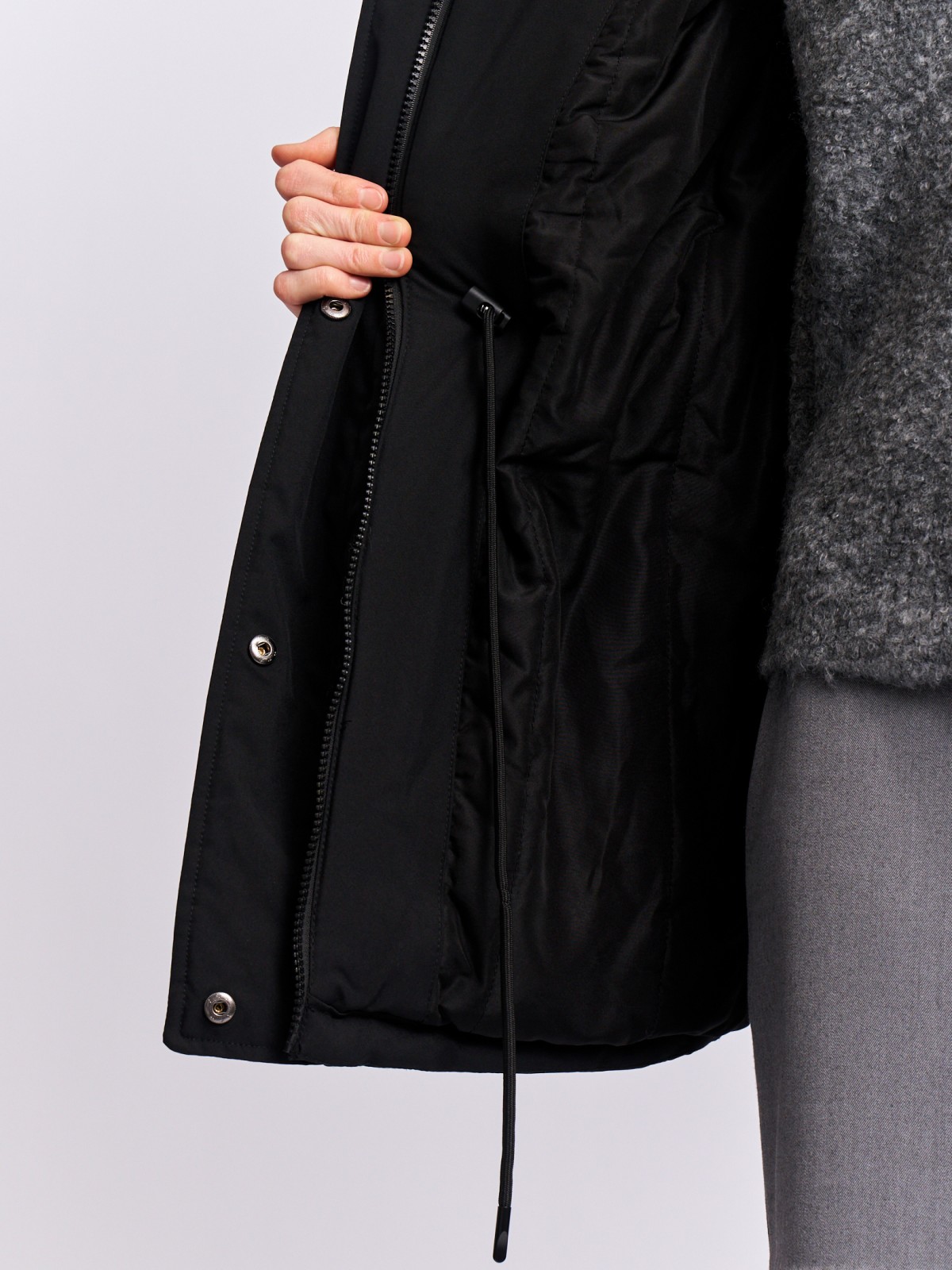 Куртка-парка на синтепоне с воротником