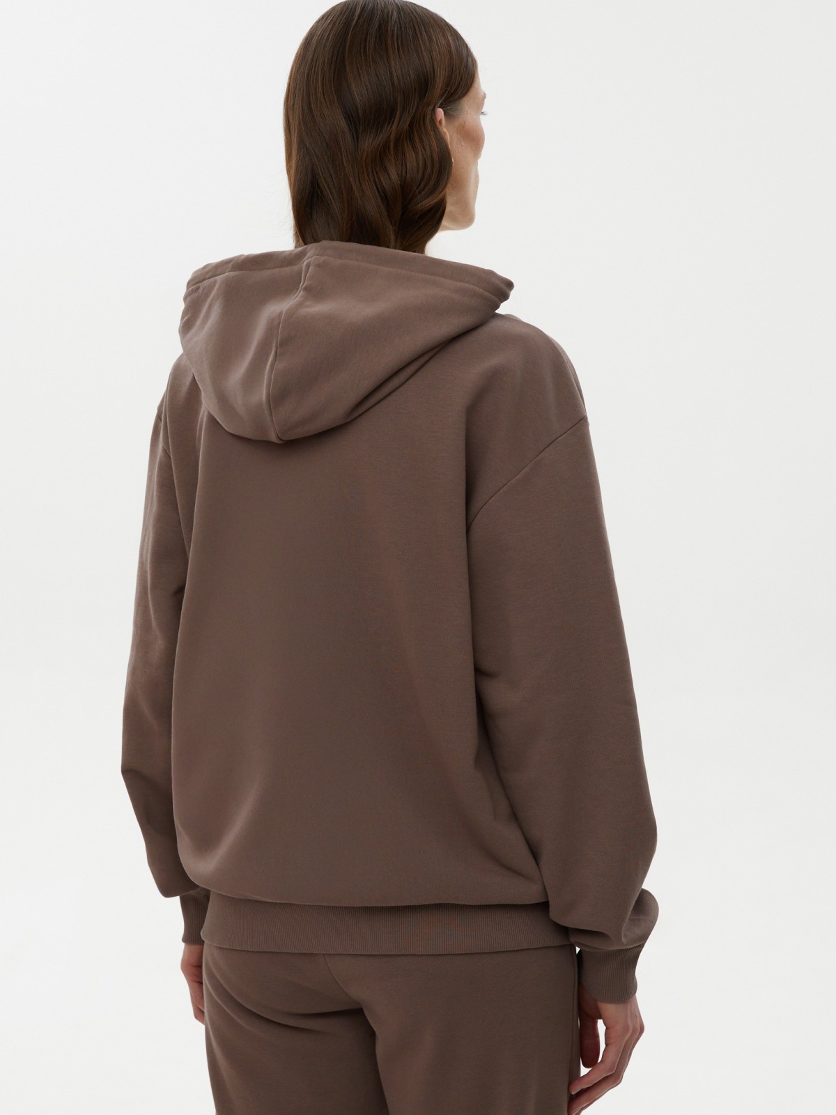 Утеплённый худи с начёсом и капюшоном