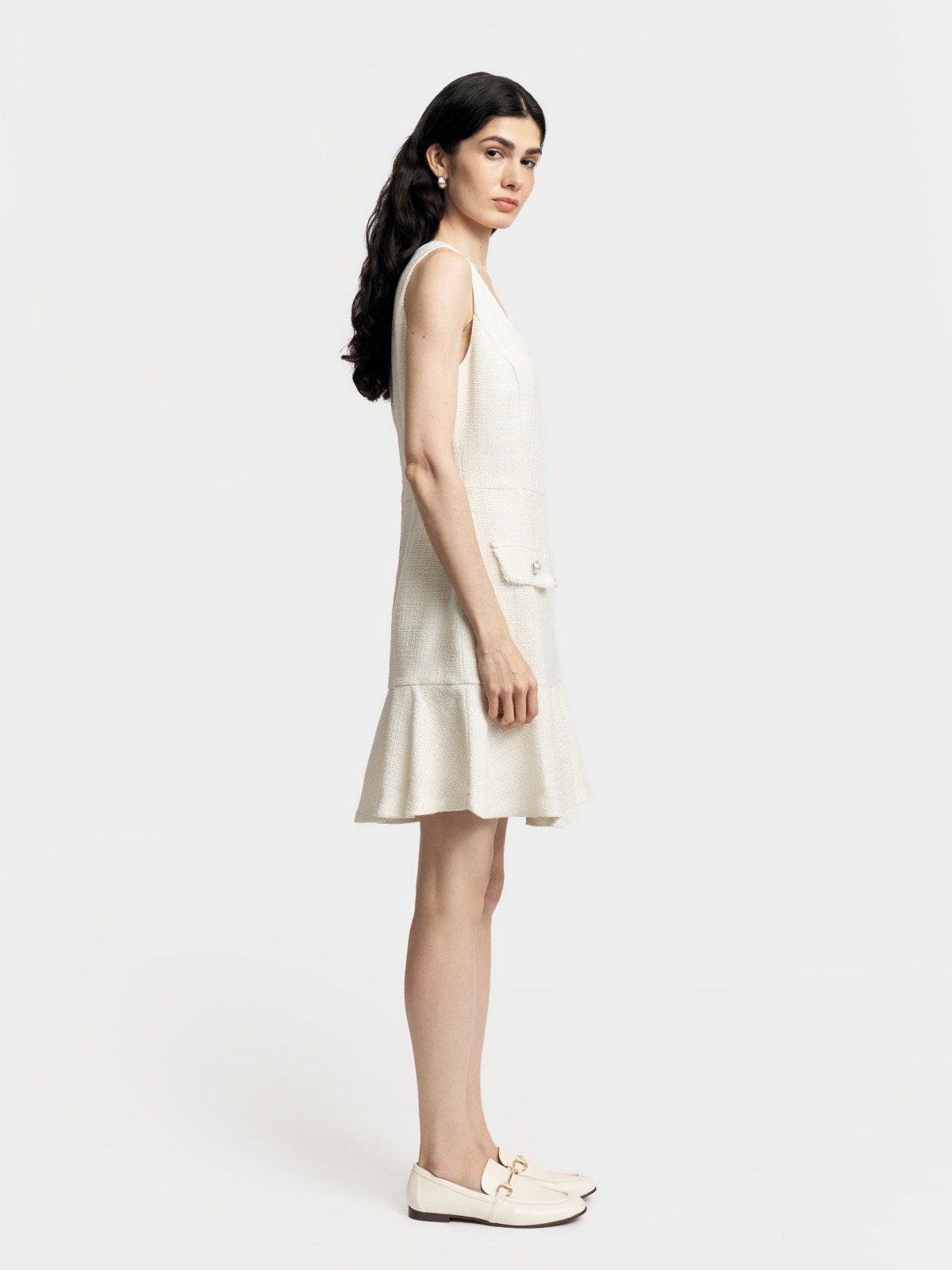 Твидовый сарафан мини