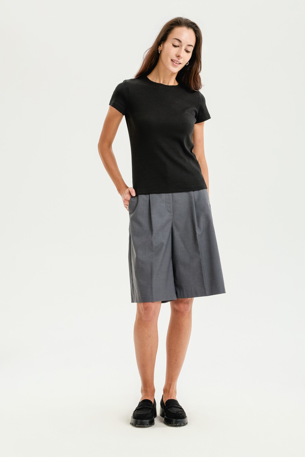 Футболка из хлопка однотонная