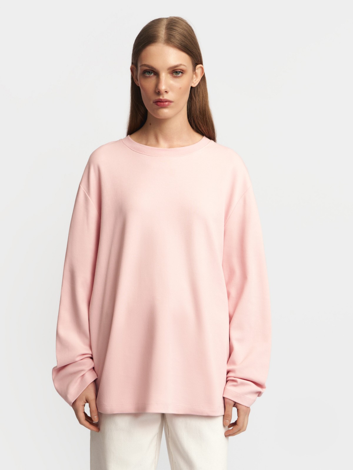 Трикотажный лонгслив из хлопка