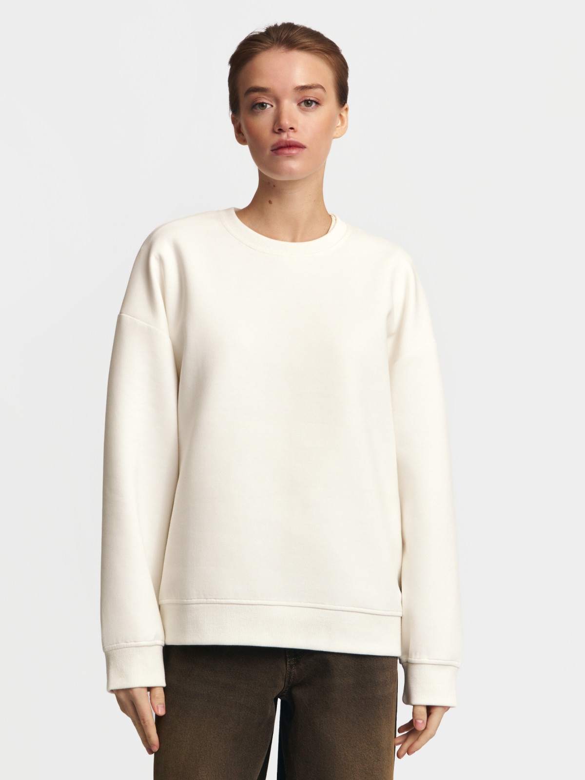 Свитшот однотонный без принта