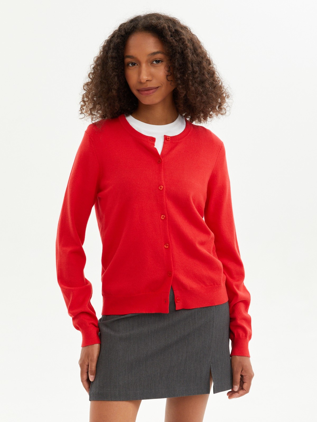 Трикотажный кардиган на пуговицах