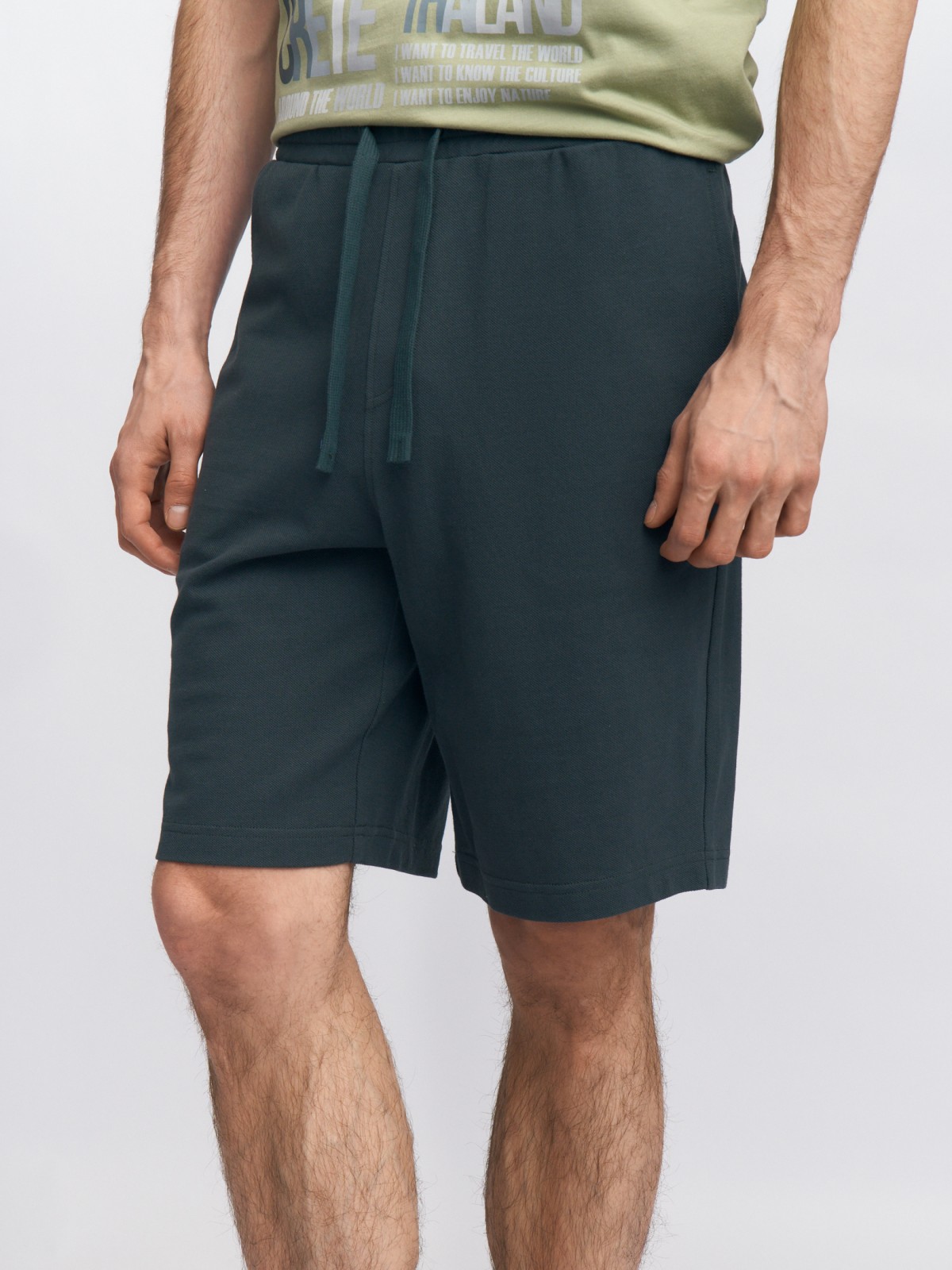 Трикотажные шорты на резинке из хлопка