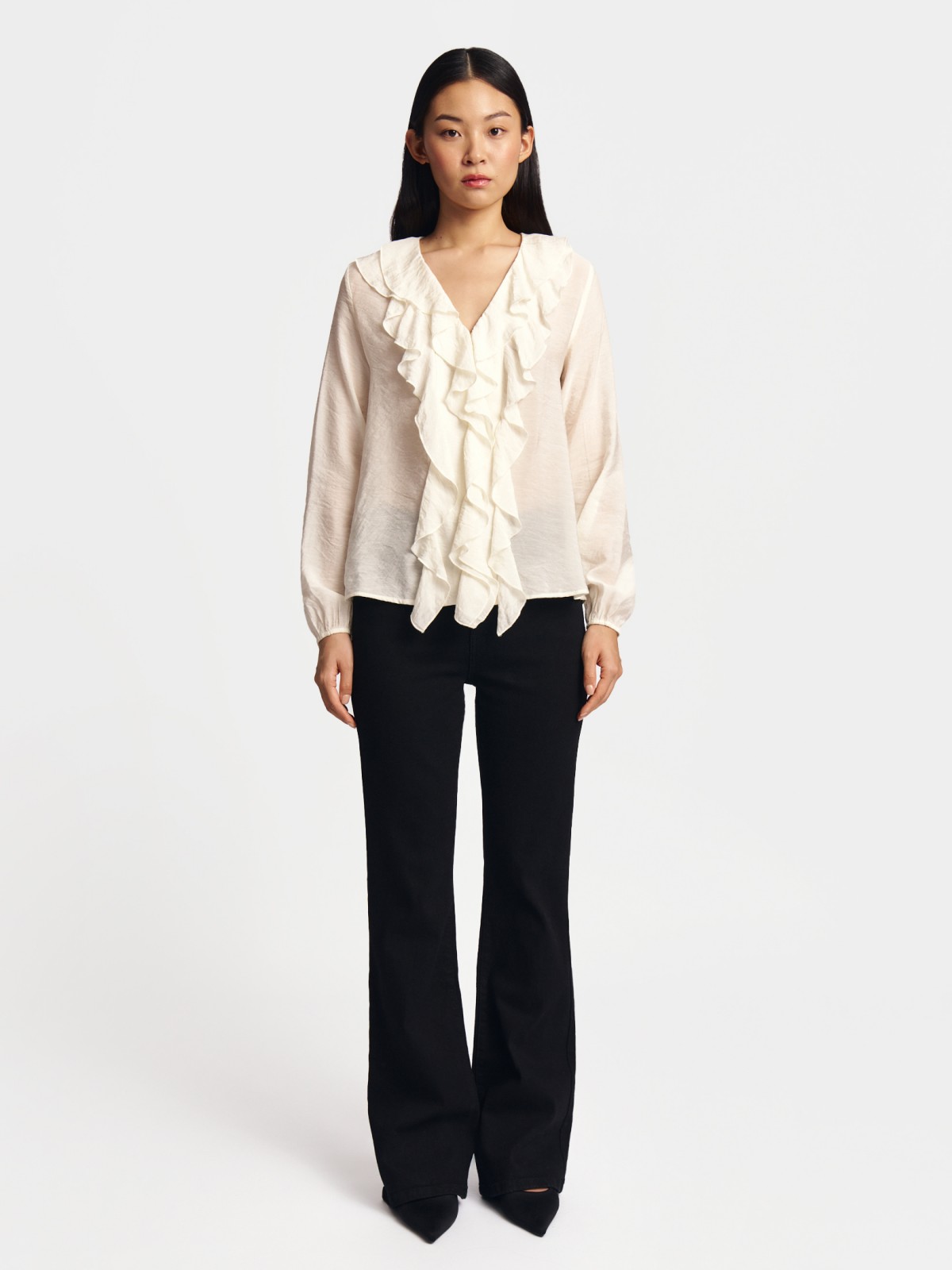 Рубашка с воланами