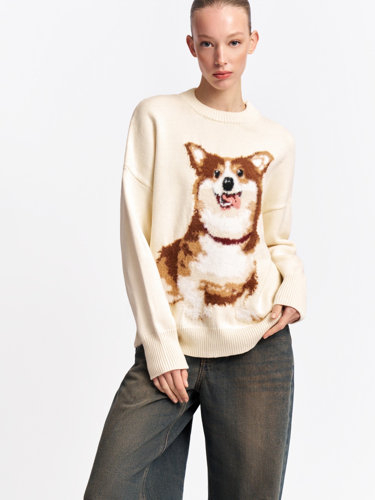 Вязаный джемпер с рисунком