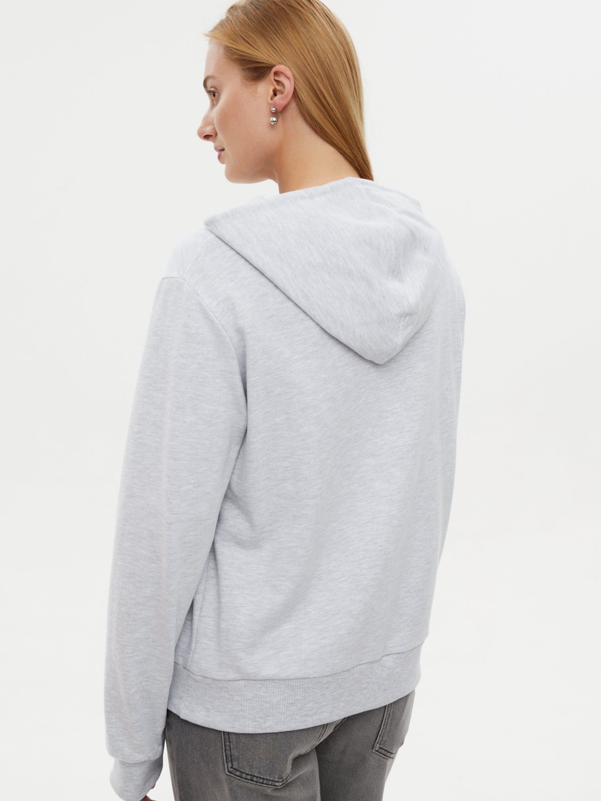 Утеплённый худи с начёсом и капюшоном