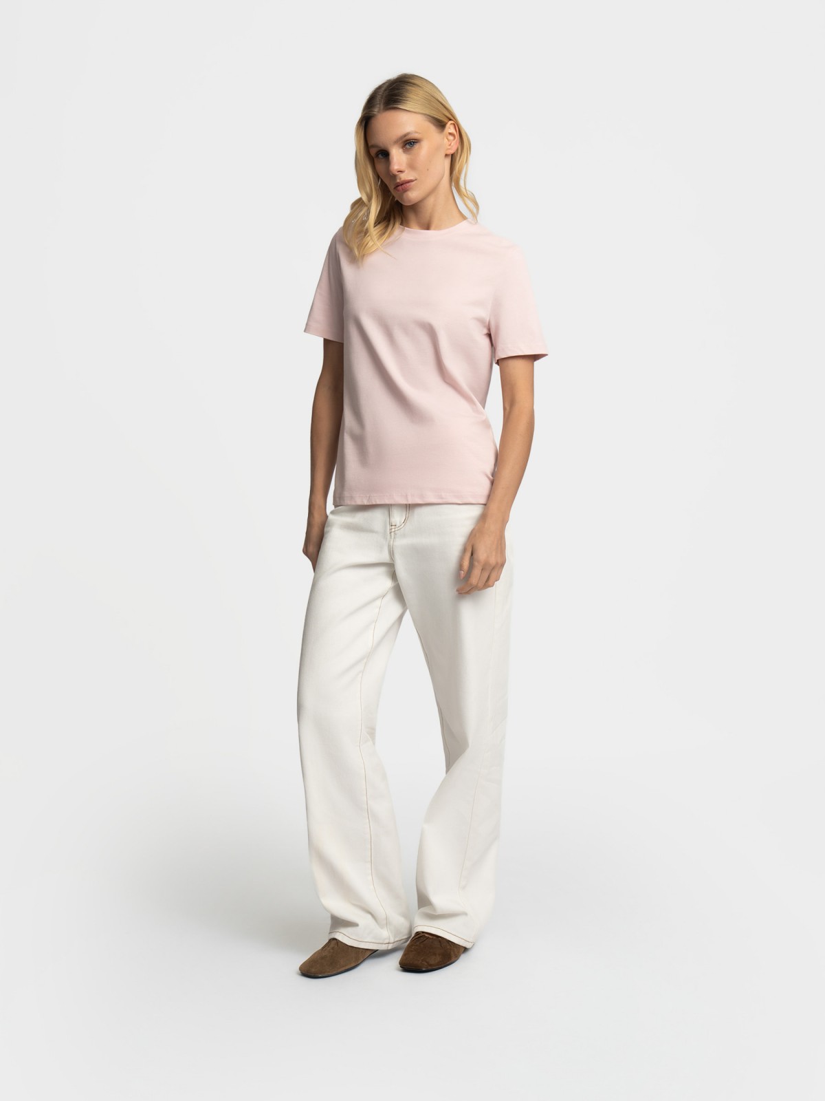 Футболка из хлопка однотонная