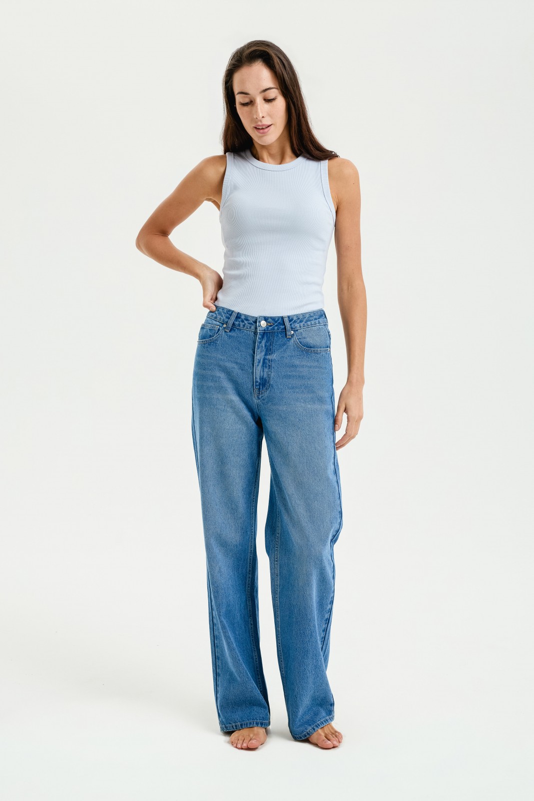 Майка из хлопка без рукавов