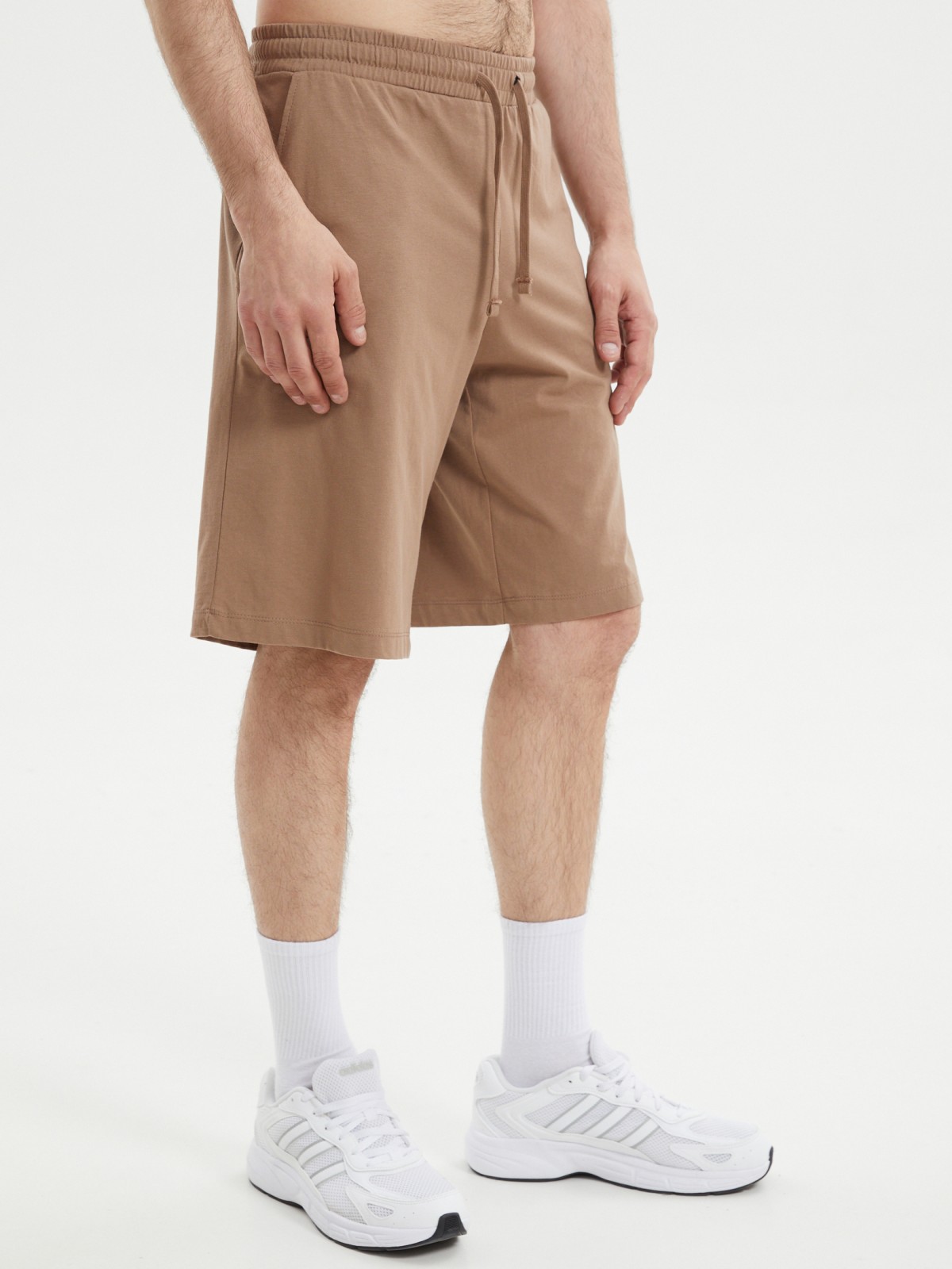 Трикотажные шорты на резинке из хлопка