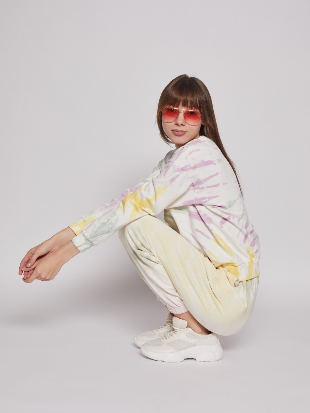 Свитшот в стиле тай-дай