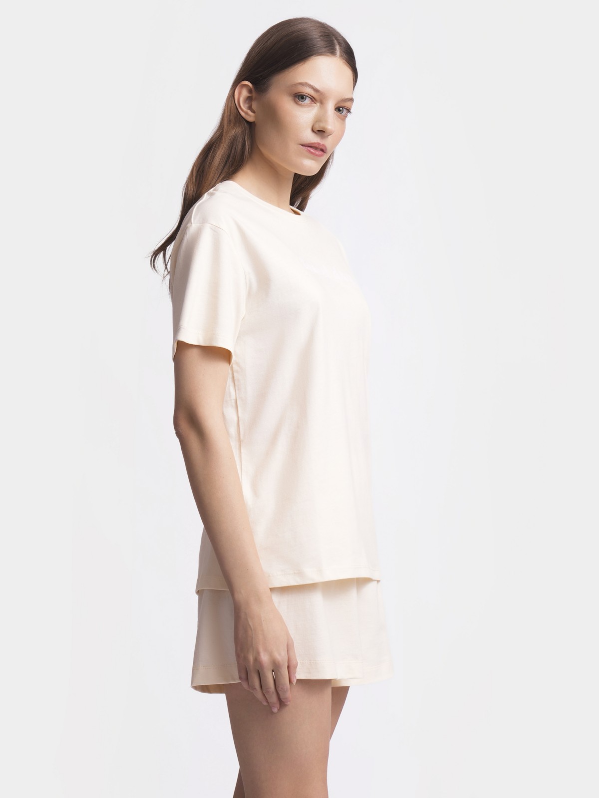 Футболка оверсайз из хлопка с принтом