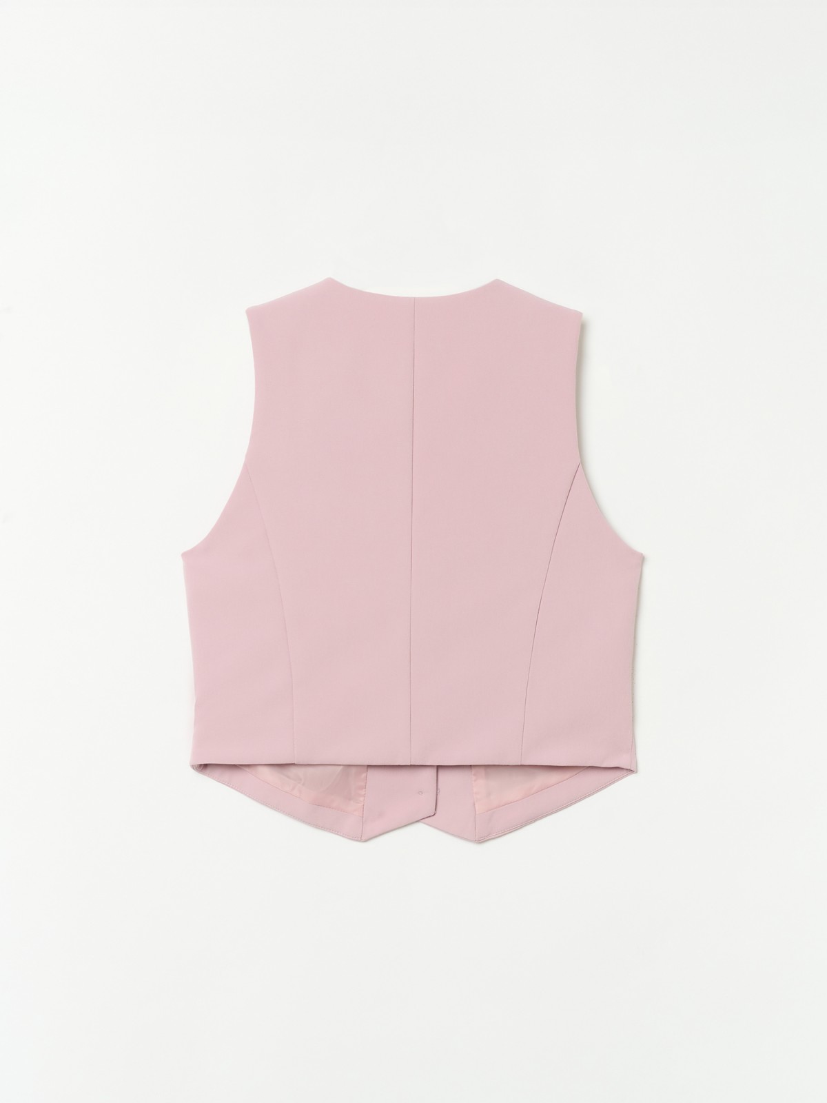 Классический короткий жилет на пуговицах