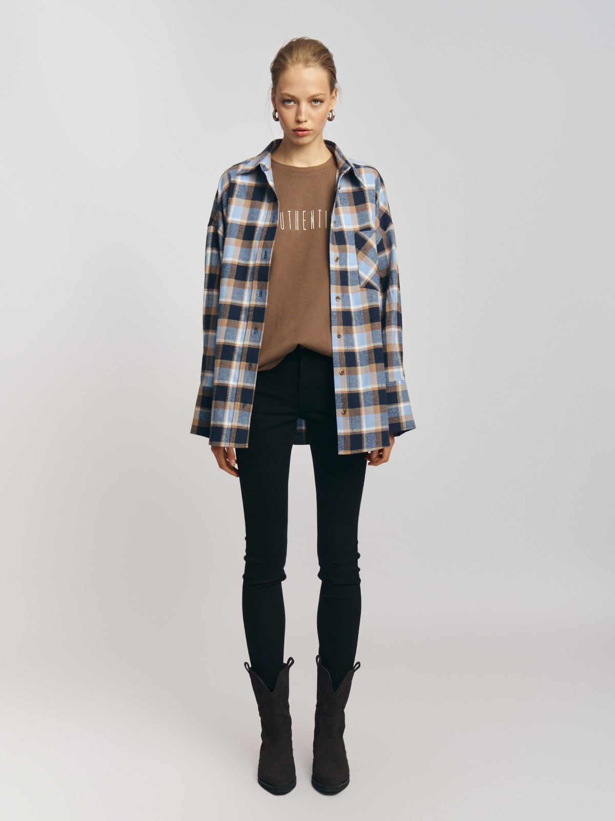 Джинсы силуэта Skinny с низкой посадкой