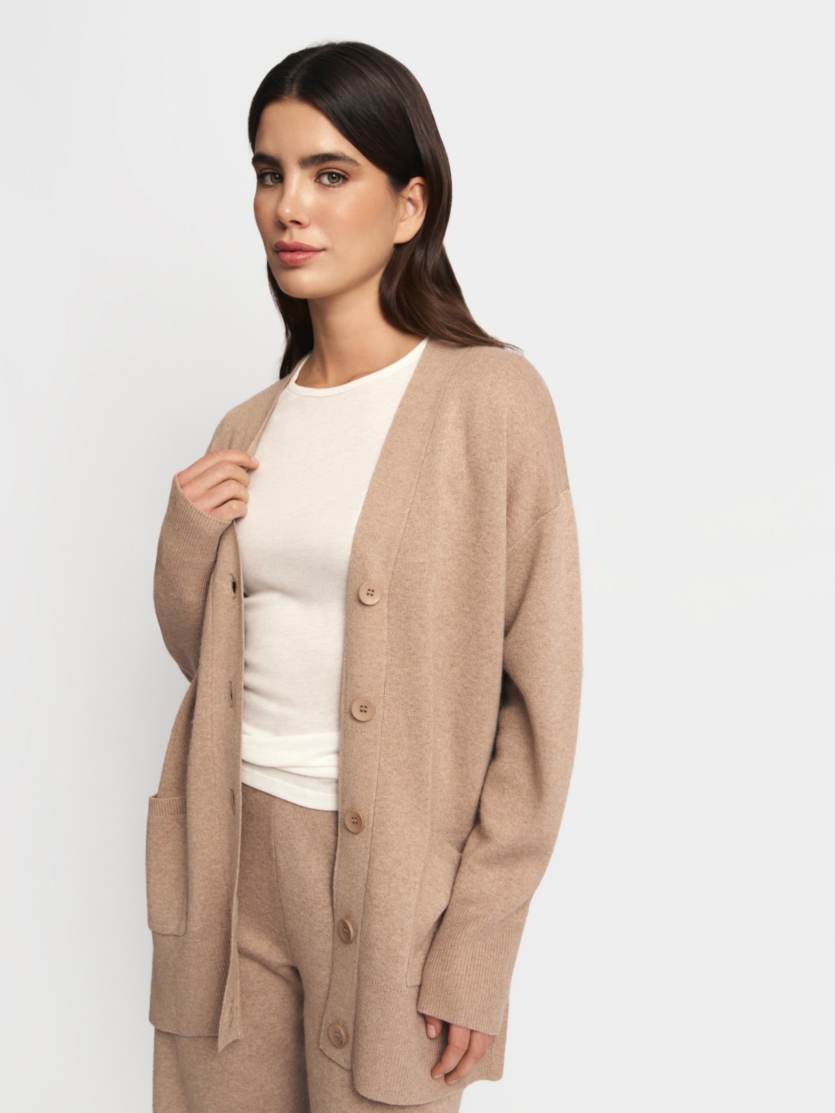 Трикотажный кардиган на пуговицах