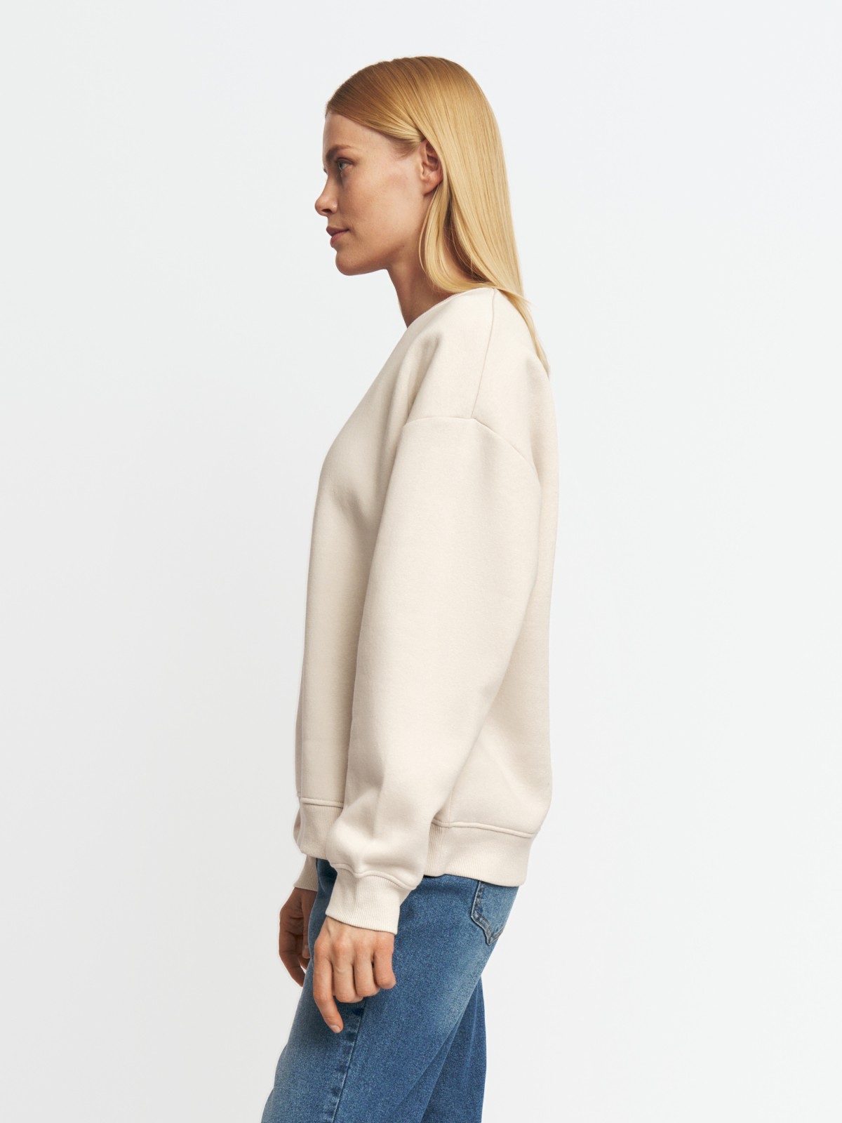 Базовый утеплённый свитшот с начёсом