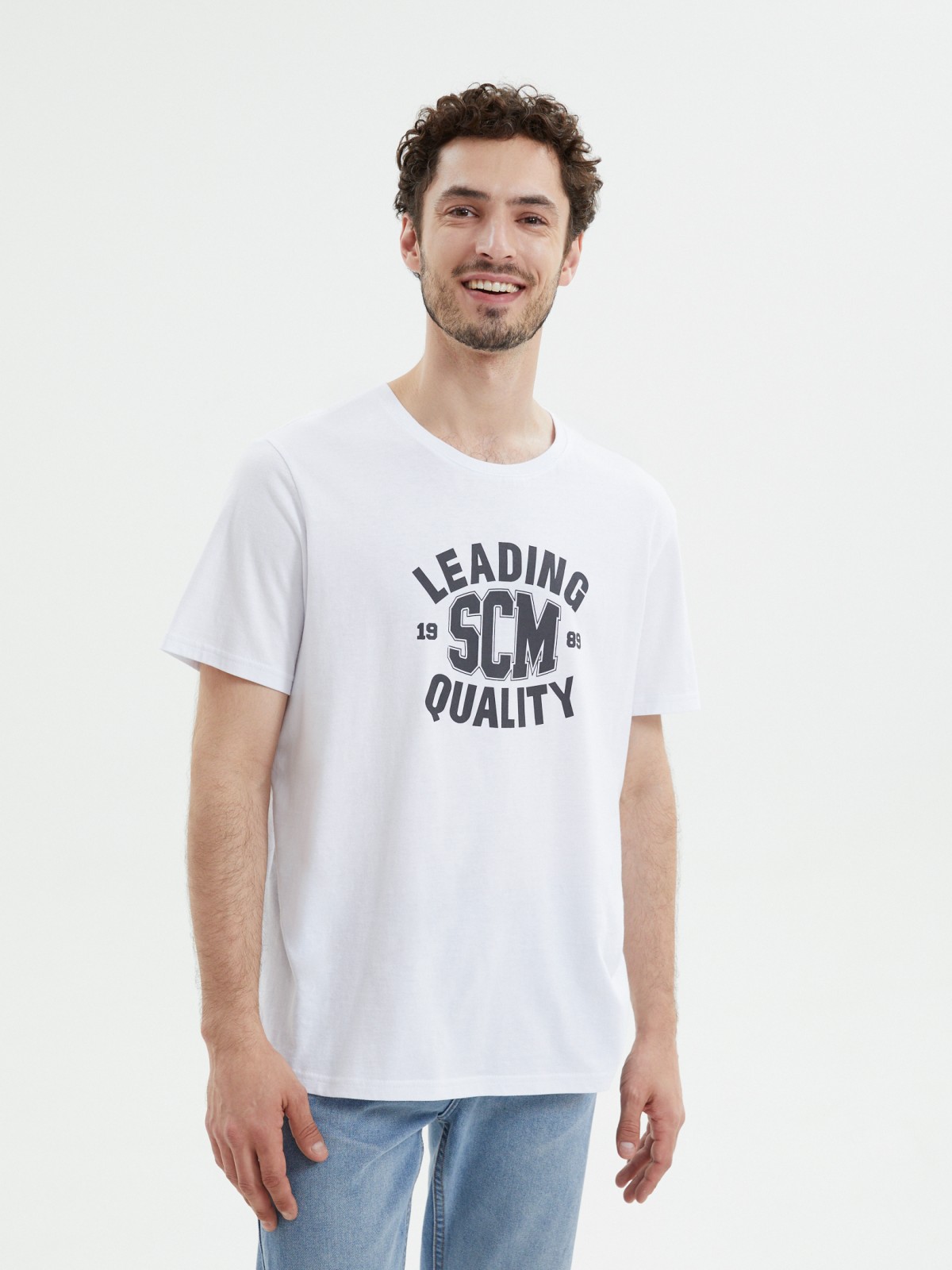 Футболка из хлопка с надписью