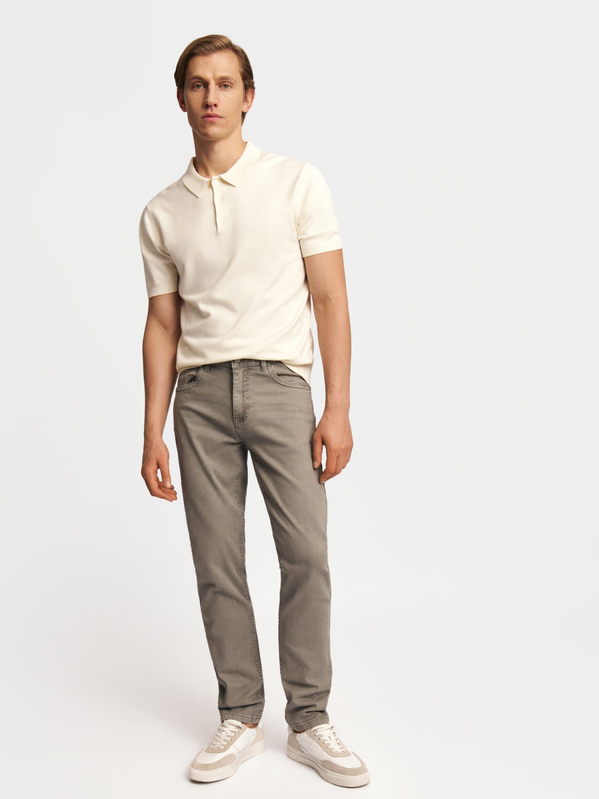 Джинсы фасона Tapered из хлопка