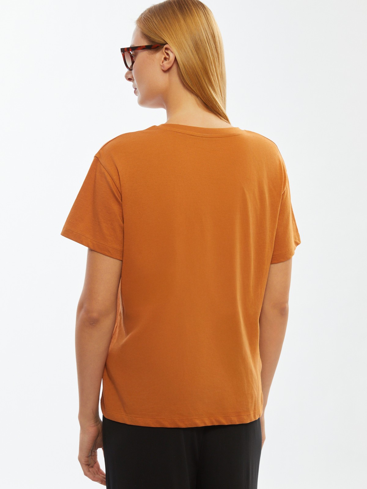 Футболка из хлопка с надписью