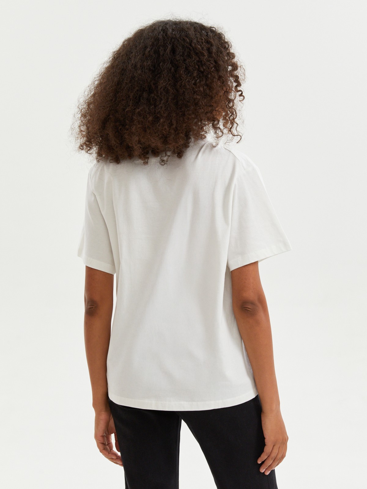 Футболка оверсайз из хлопка с узлом