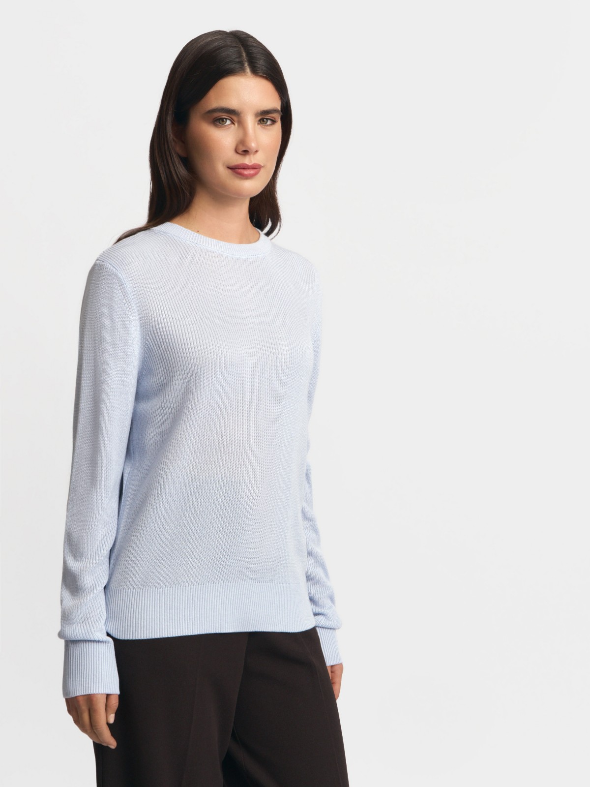 Вязаный джемпер с длинным рукавом