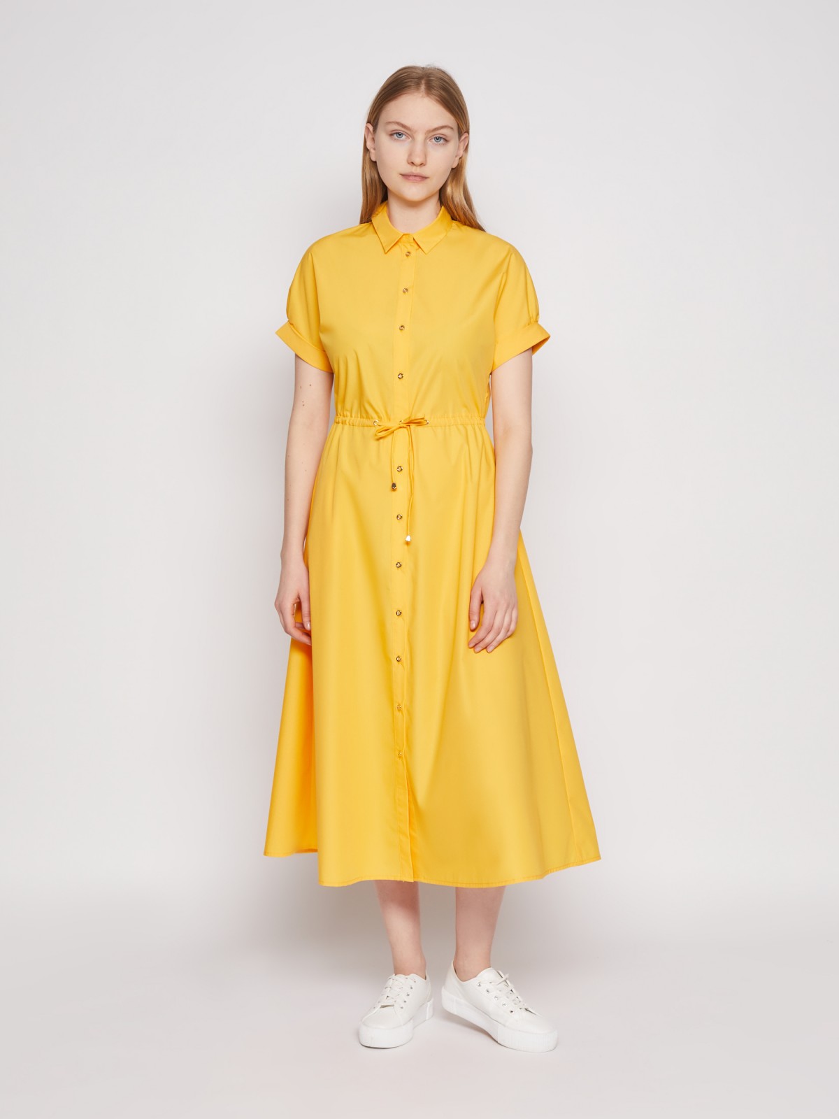 Платье zolla 022218259163, цвет желтый, размер XS - фото 2