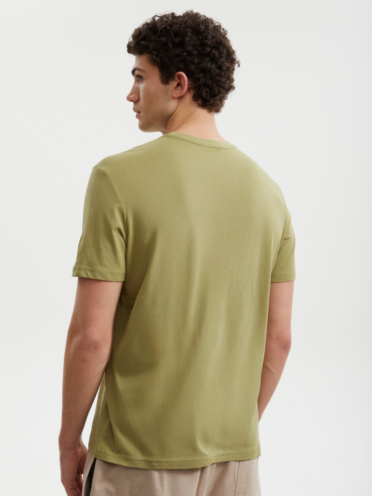 Футболка из хлопка с принтом-надписью