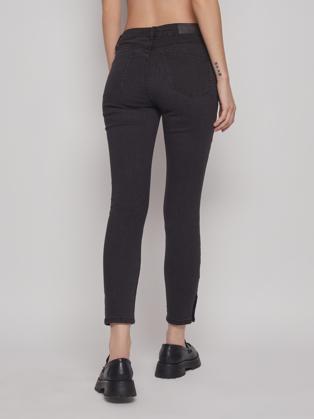 Брюки джинсовые zolla 223137158013, цвет черный, размер 26 - фото 6