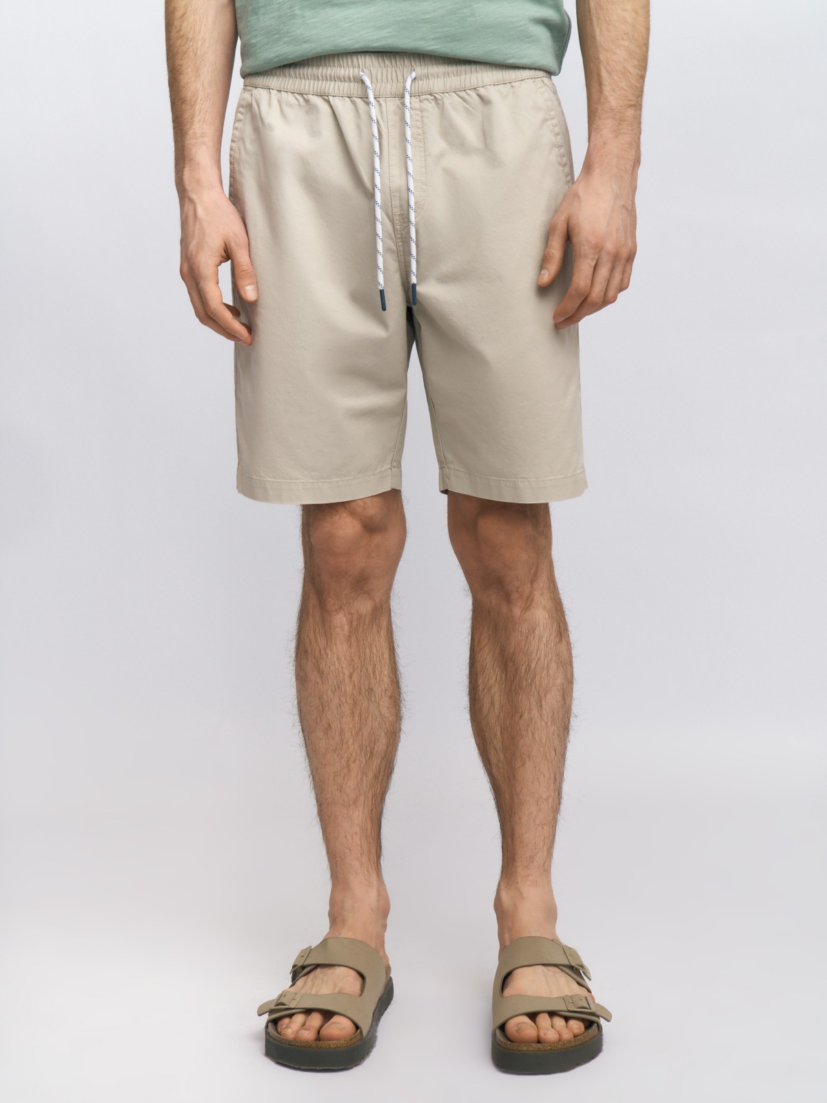 Удлинённые шорты на резинке из хлопка