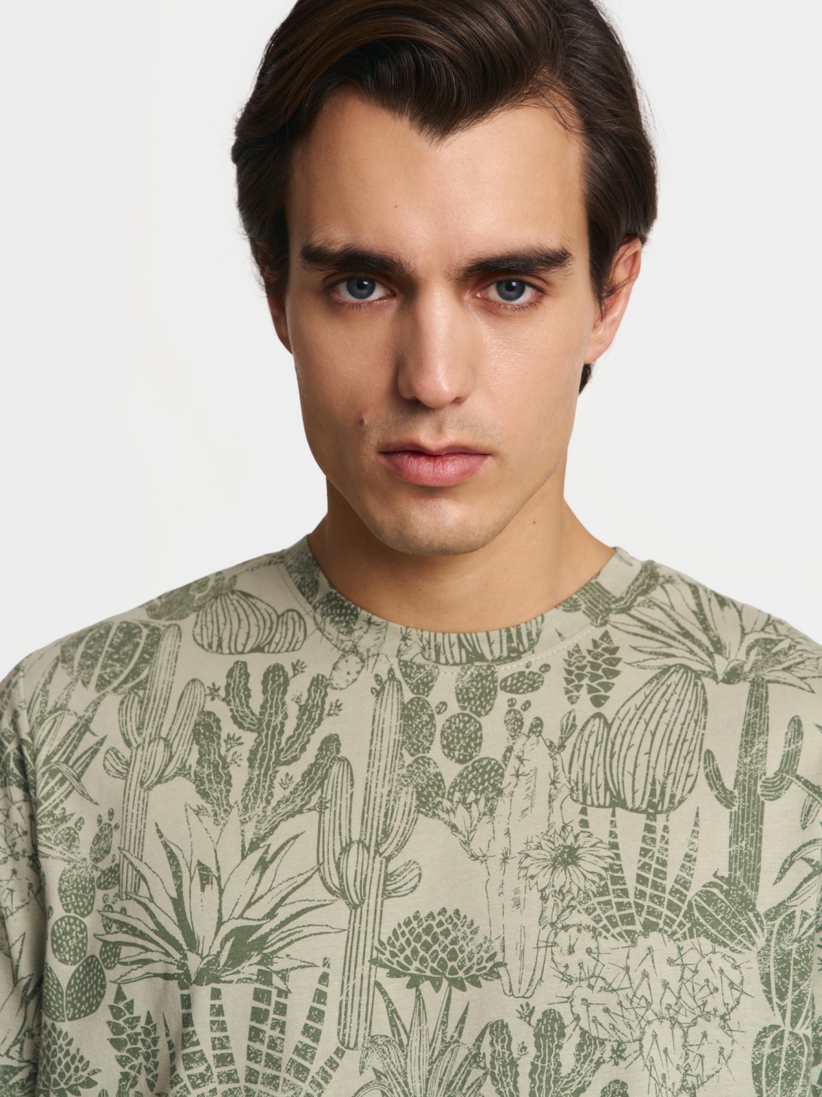 Футболка из хлопка с принтом