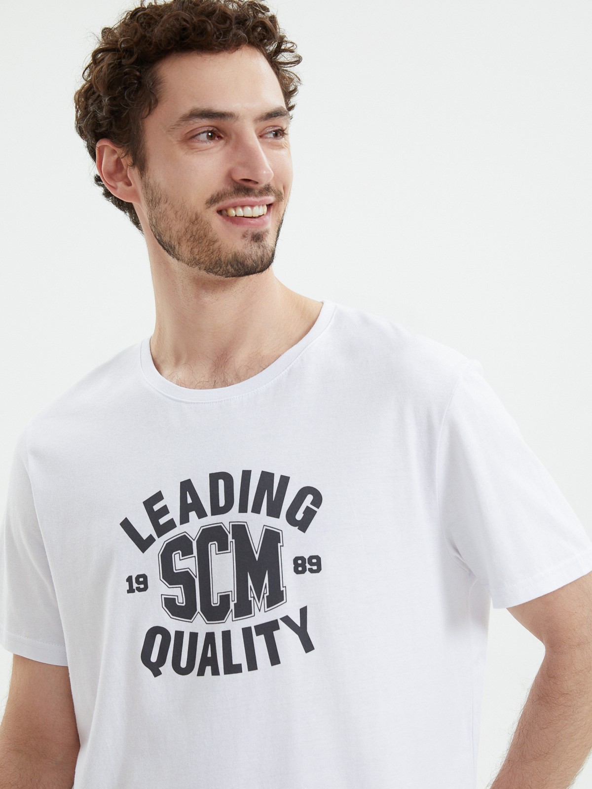 Футболка из хлопка с надписью