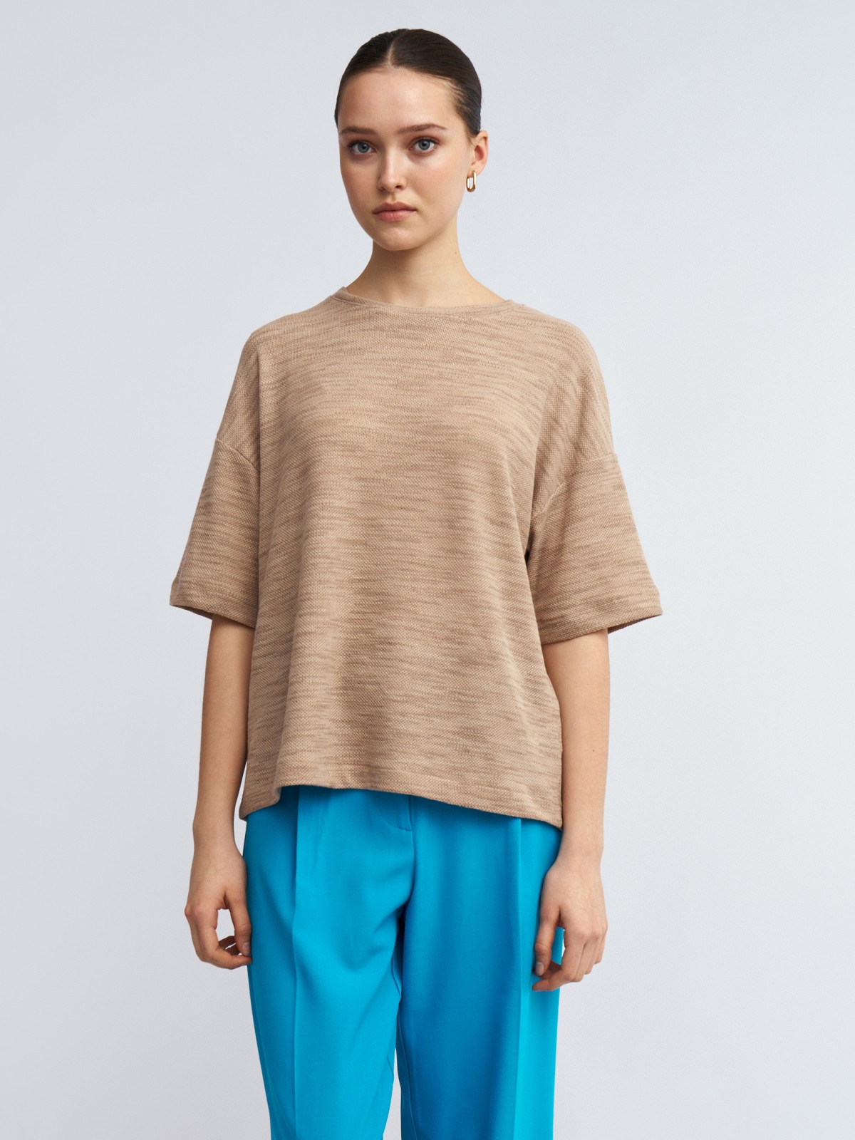 Футболка из вязаного трикотажа