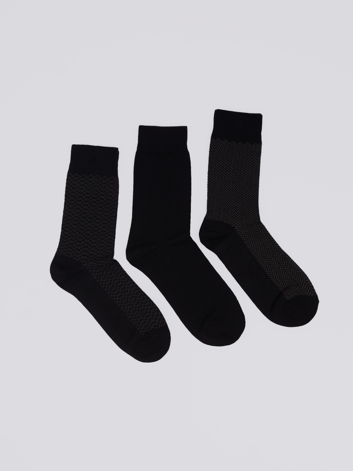 Набор носков (3 пары в комплекте) zolla 01411995P065, цвет серый, размер 25-27