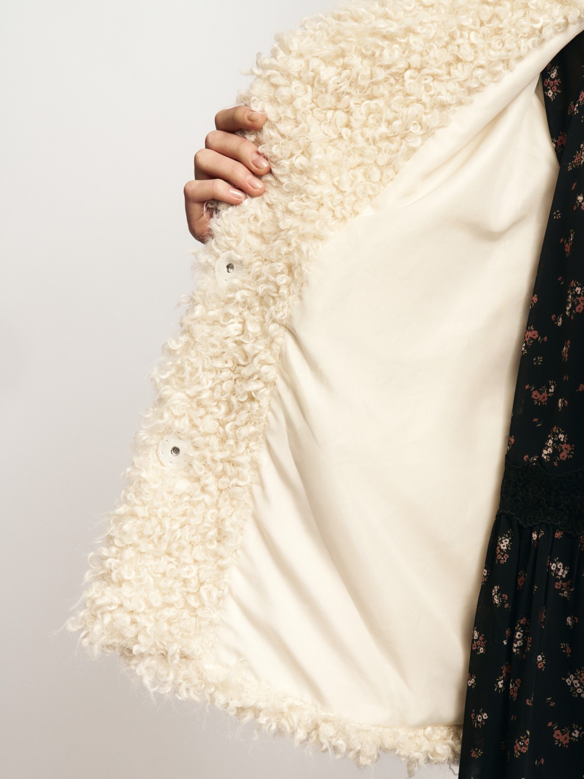 Тёплая куртка-шуба из экомеха