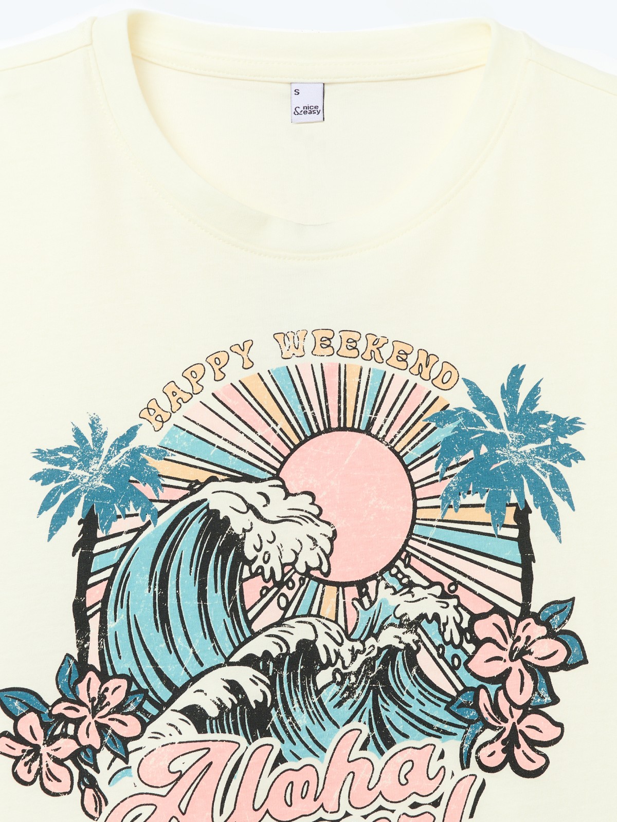 Футболка-топ из хлопка с принтом