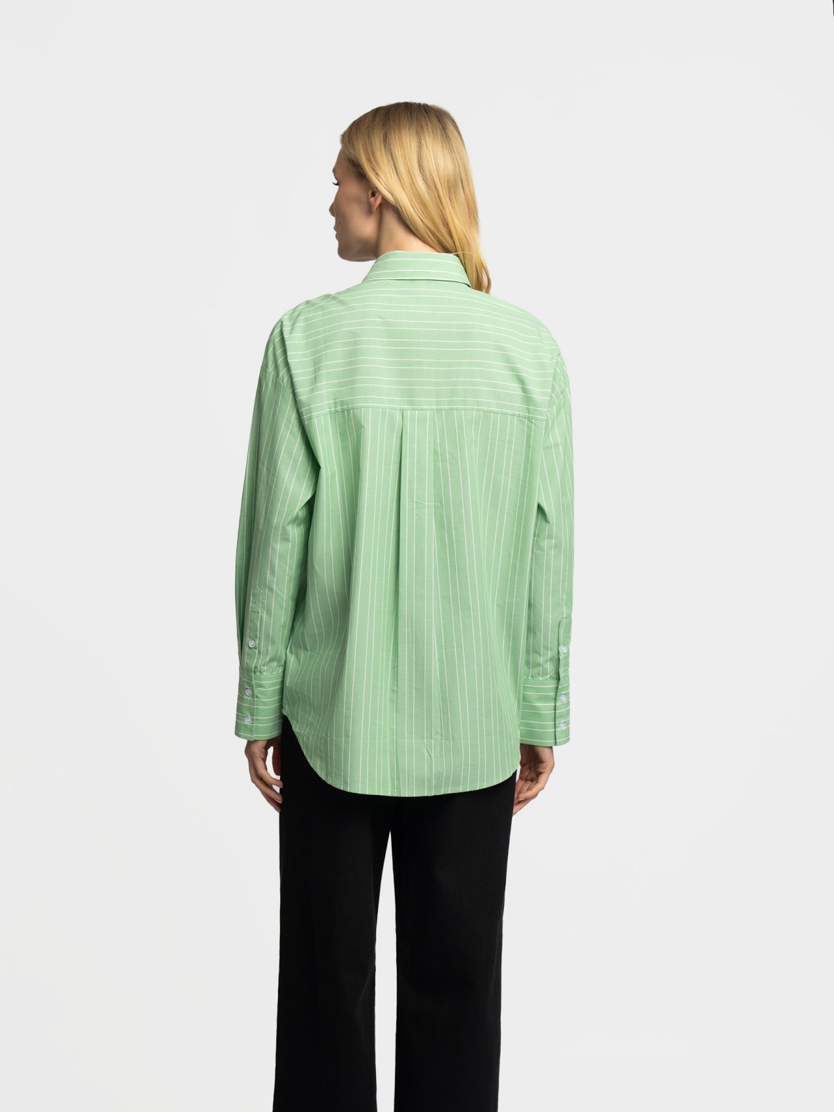 Рубашка оверсайз силуэта из хлопка