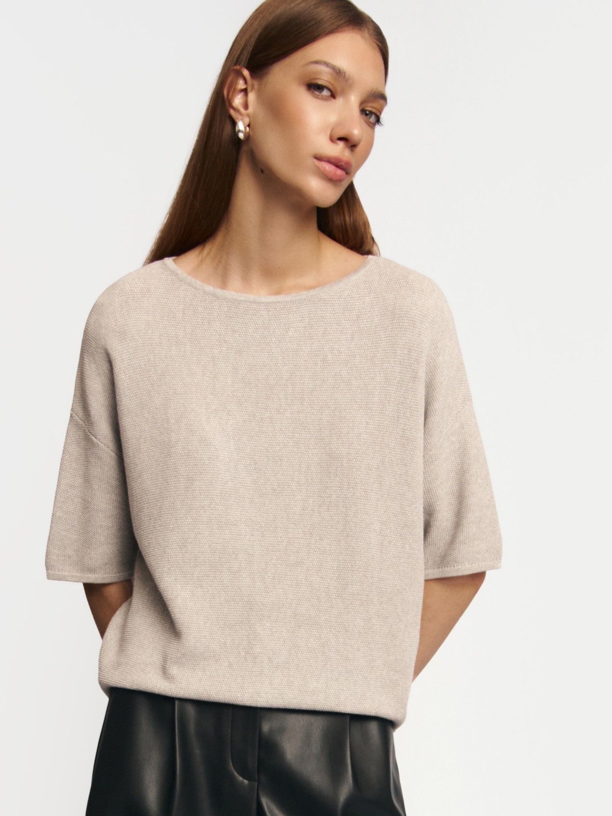 Джемпер с коротким рукавом