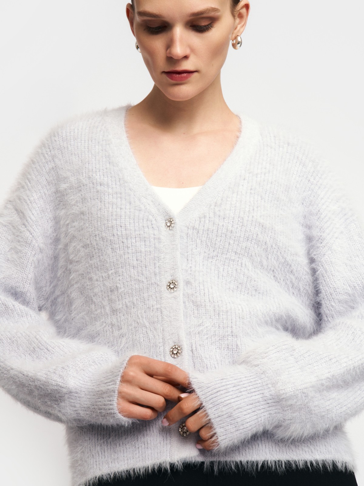 Вязаный кардиган на пуговицах