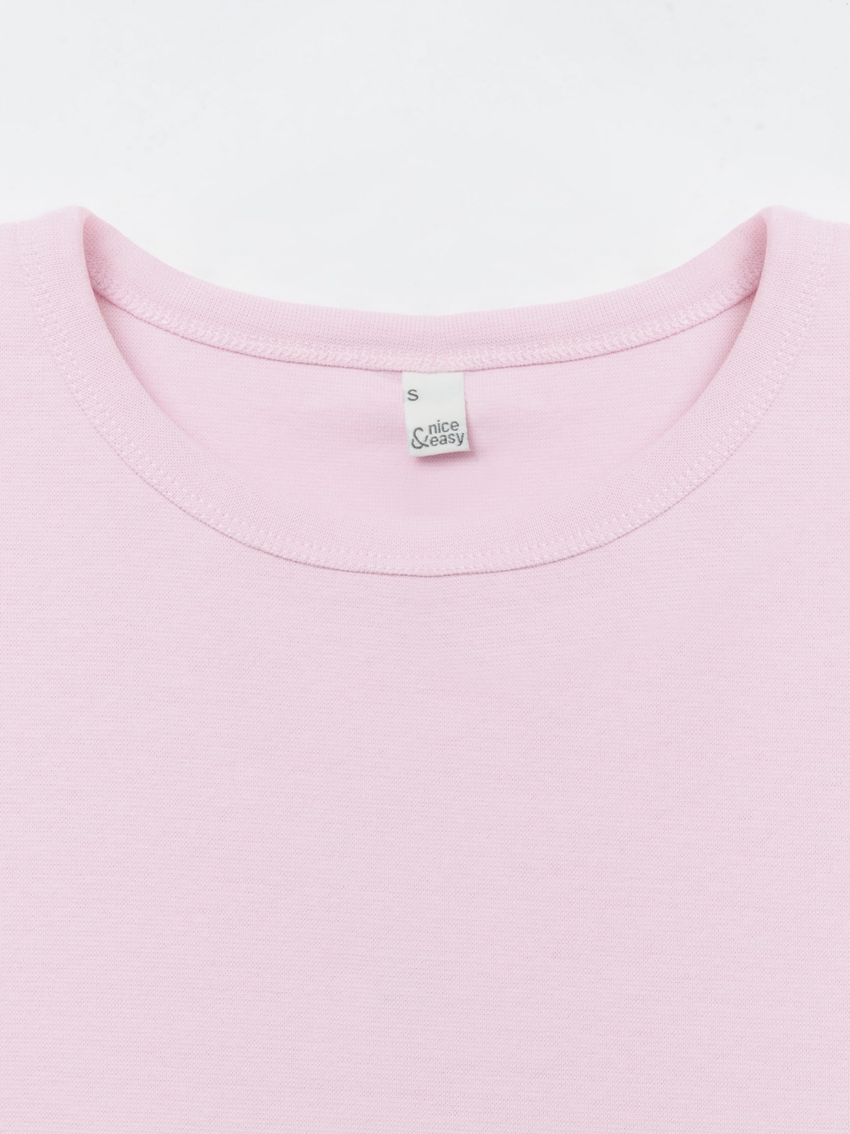 Кроп топ из хлопка с коротким рукавом