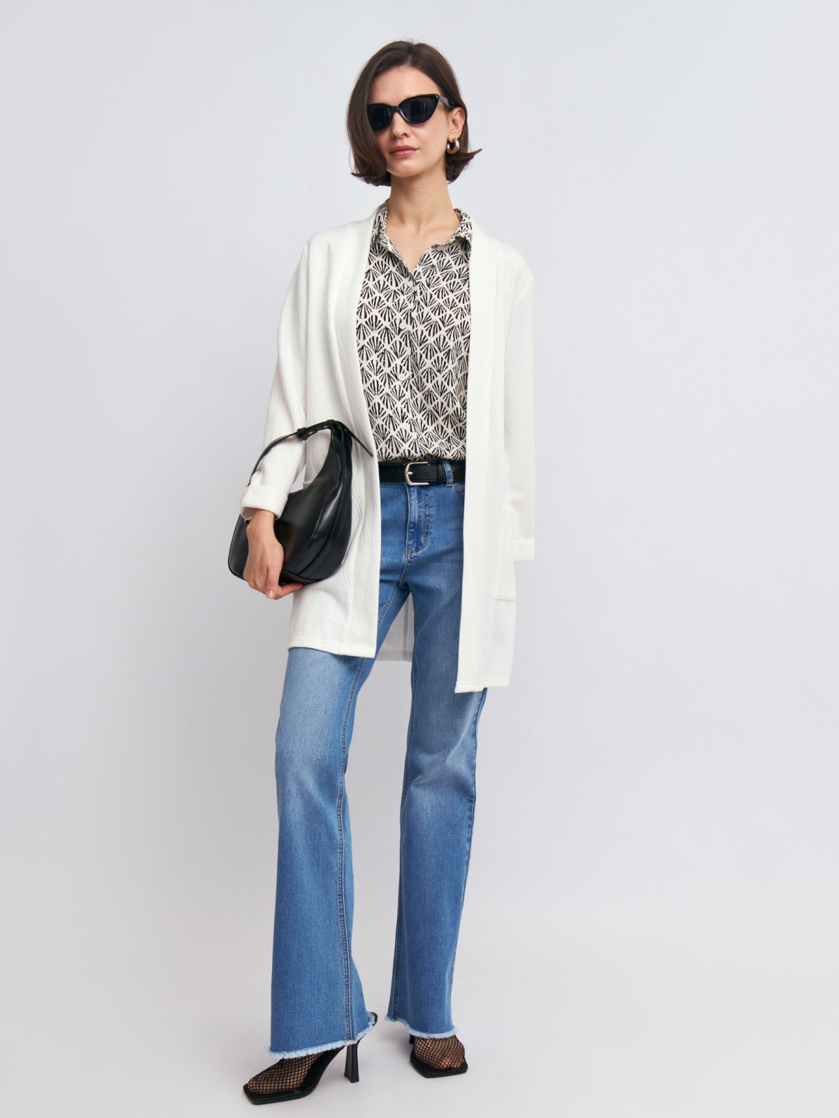 Трикотажный кардиган с карманами