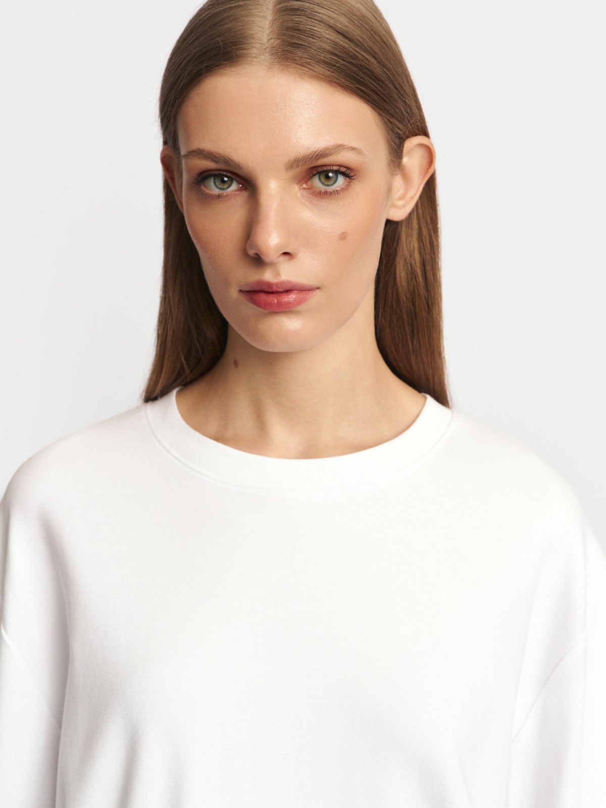 Трикотажный лонгслив из хлопка