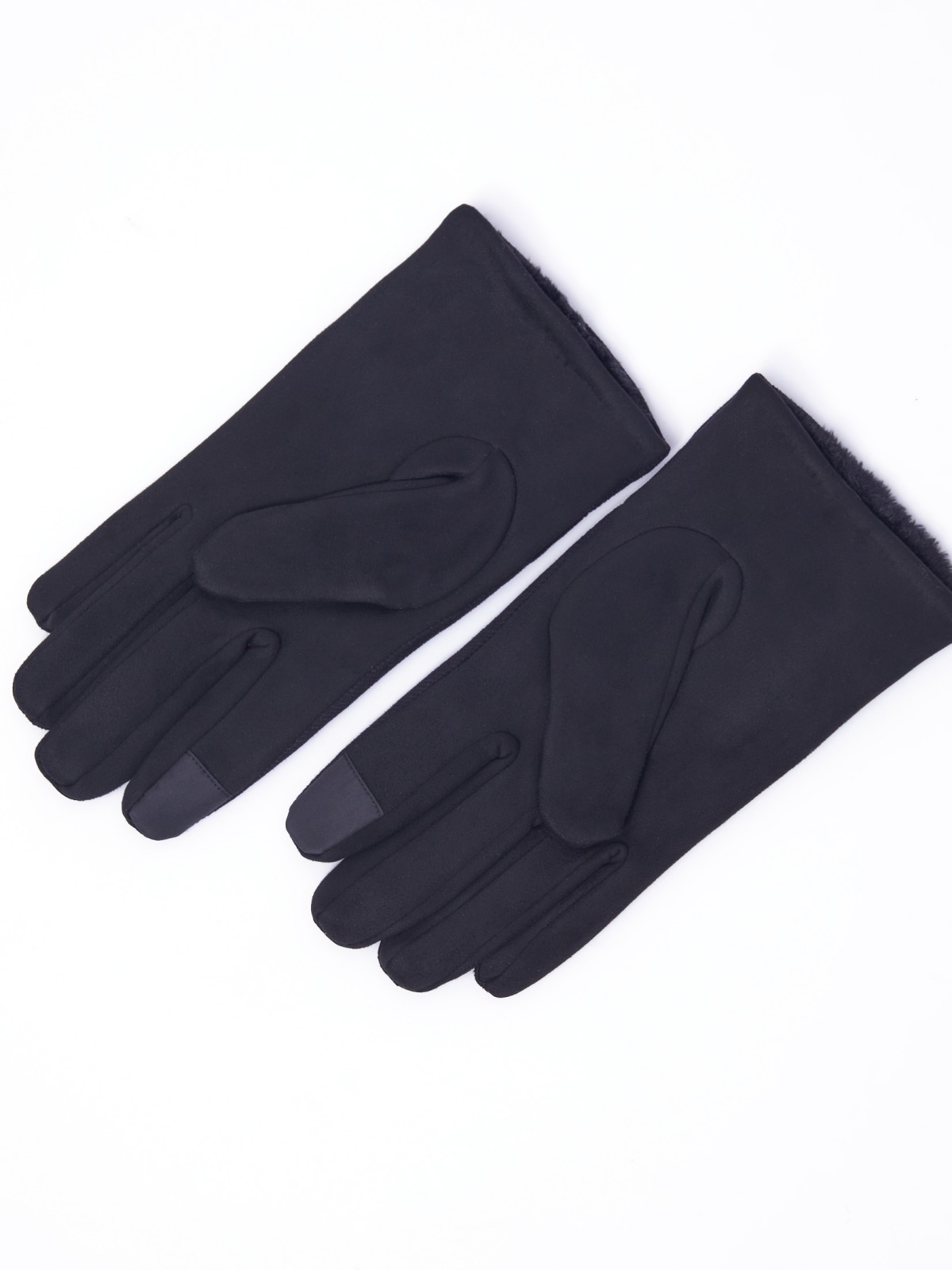 Тёплые тканевые перчатки с экомехом и функцией Touch Screen