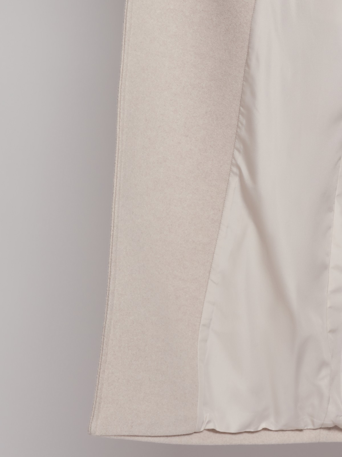 Двубортное пальто с поясом zolla 023125857134, цвет бежевый, размер XS - фото 5