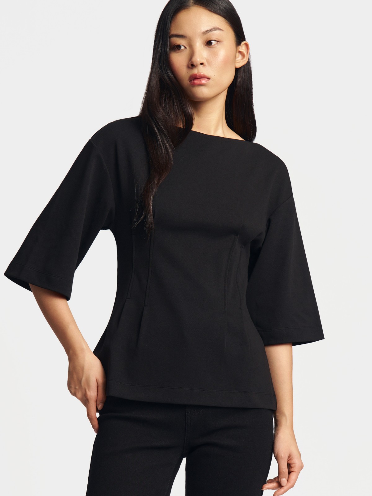 Футболка из хлопка приталенная