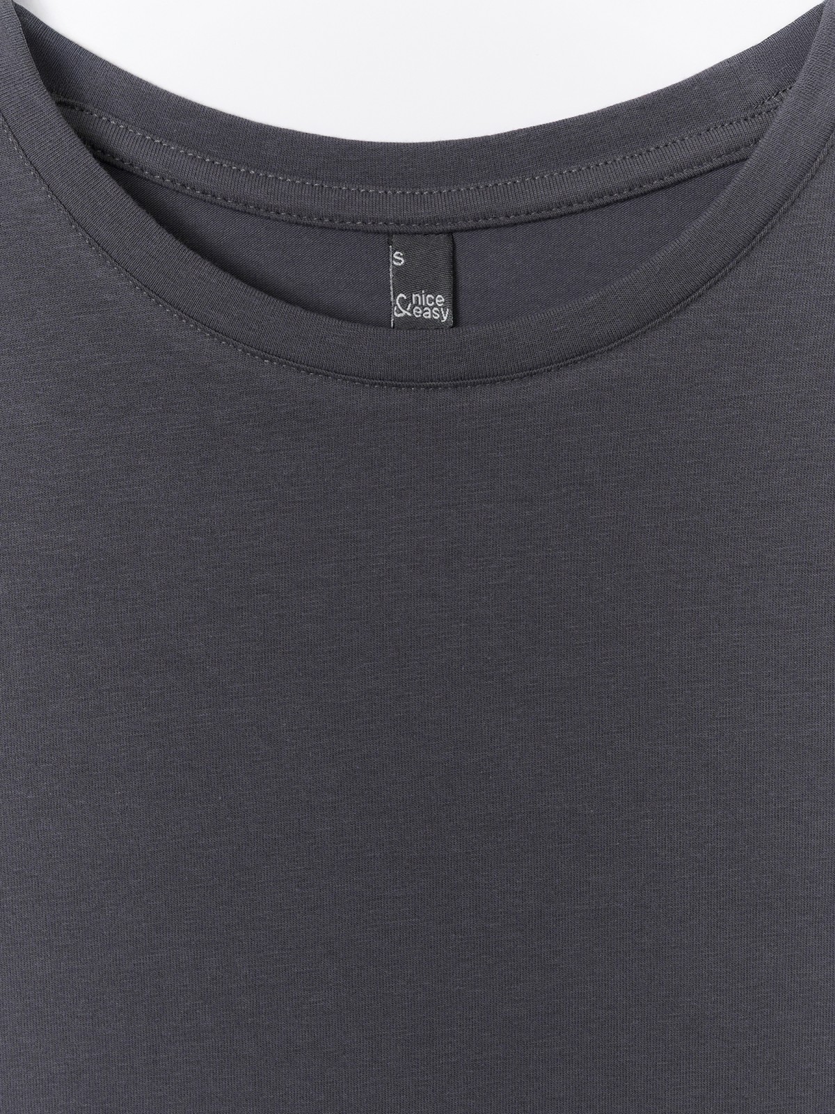 Футболка из хлопка однотонная