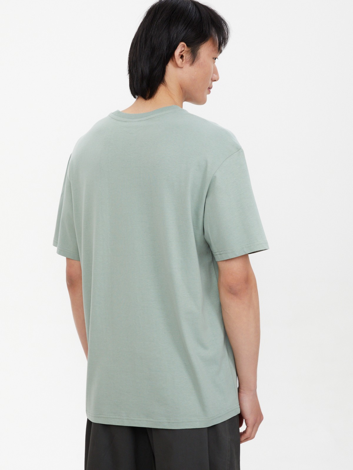 Футболка из хлопка с принтом