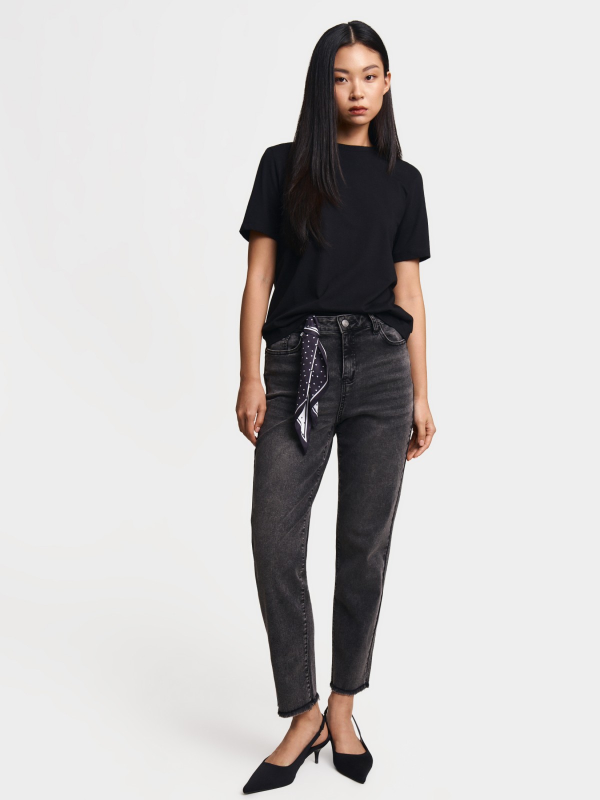 Футболка из хлопка однотонная