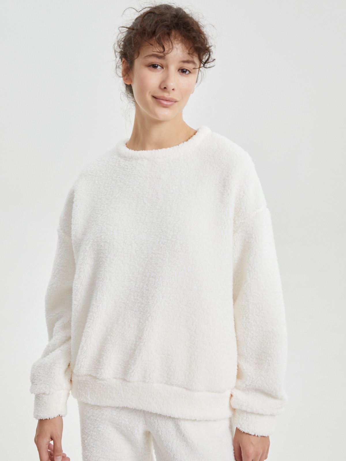 Джемпер-свитшот из экомеха