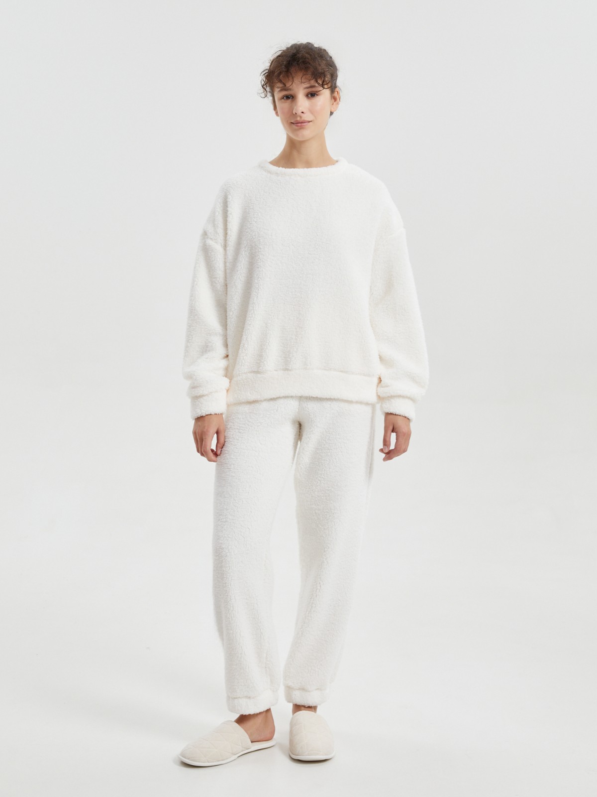 Штаны-джоггеры на резинке из экомеха